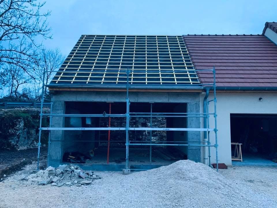 Chantier de couverture à Fleurey-sur-Ouche, par MS Couverture Zinguerie, vue 5 sur 9