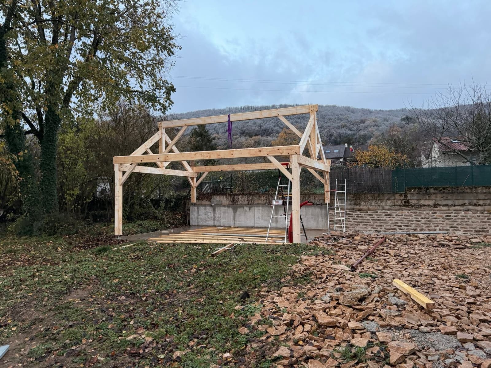 Création d’un garage à Lantenay, par MS Couverture Zinguerie, vue 5 sur 8