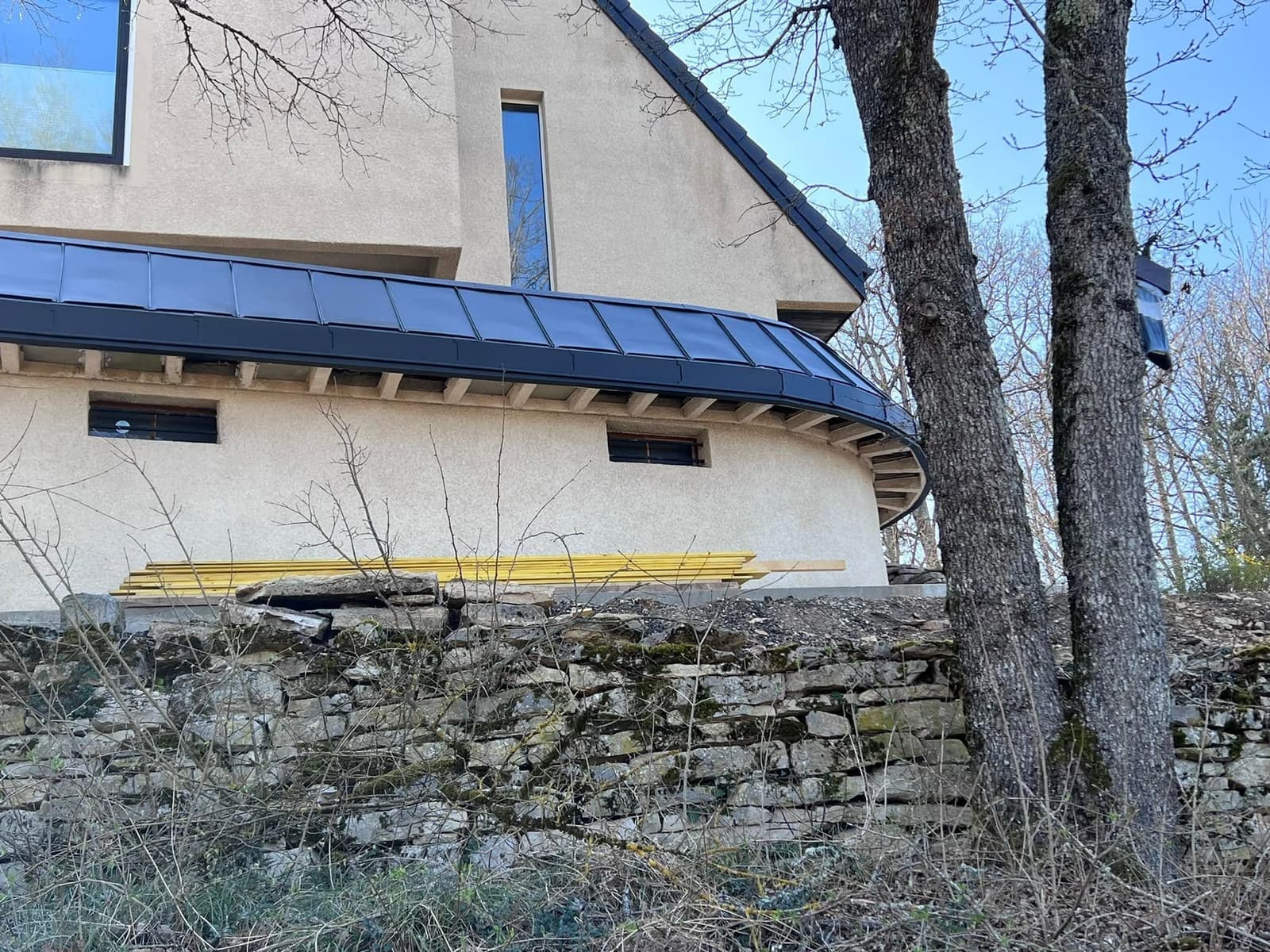 Terrasse habillée de zinc joint debout, par MS Couverture Zinguerie, vue 7 sur 9