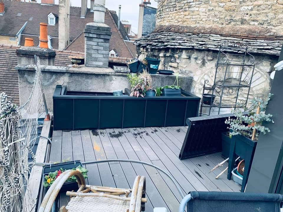 Bac potager en zinc anthracite, par MS Couverture Zinguerie