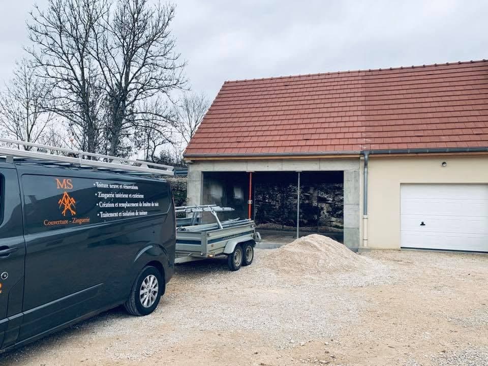Chantier de couverture à Fleurey-sur-Ouche