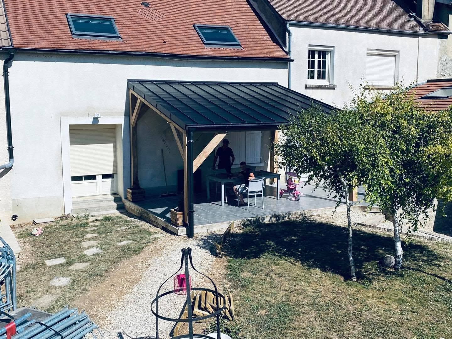 Création d’un carport en bois